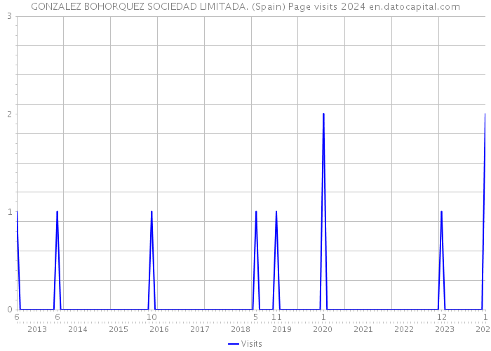 GONZALEZ BOHORQUEZ SOCIEDAD LIMITADA. (Spain) Page visits 2024 