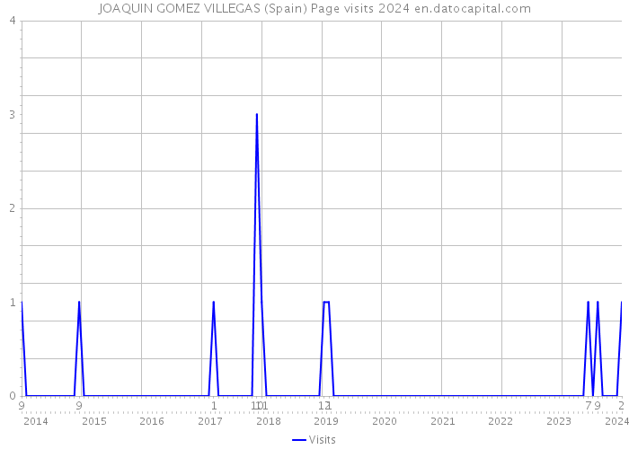 JOAQUIN GOMEZ VILLEGAS (Spain) Page visits 2024 