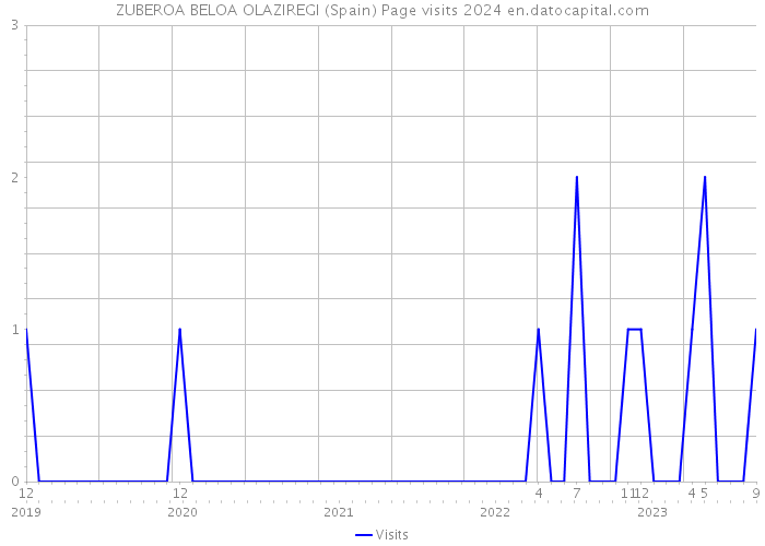 ZUBEROA BELOA OLAZIREGI (Spain) Page visits 2024 
