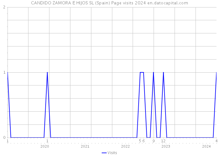 CANDIDO ZAMORA E HIJOS SL (Spain) Page visits 2024 