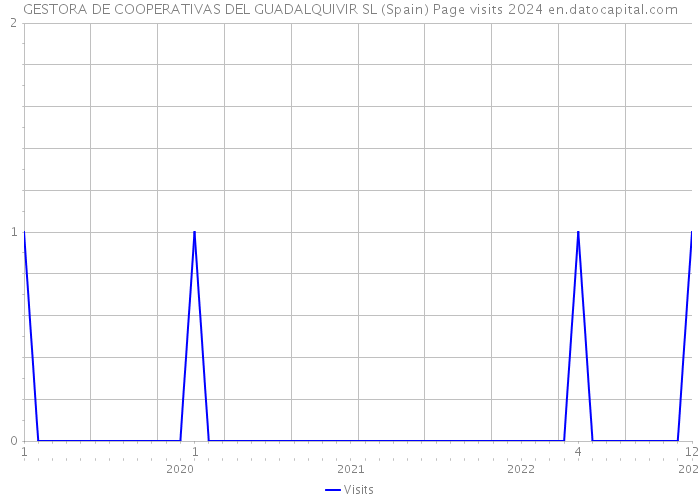 GESTORA DE COOPERATIVAS DEL GUADALQUIVIR SL (Spain) Page visits 2024 