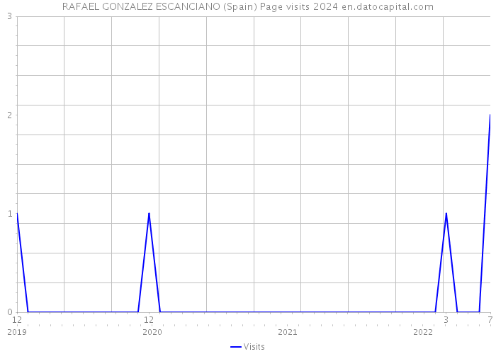 RAFAEL GONZALEZ ESCANCIANO (Spain) Page visits 2024 