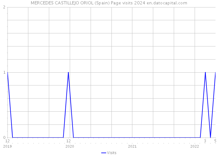 MERCEDES CASTILLEJO ORIOL (Spain) Page visits 2024 