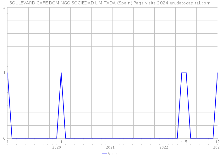 BOULEVARD CAFE DOMINGO SOCIEDAD LIMITADA (Spain) Page visits 2024 