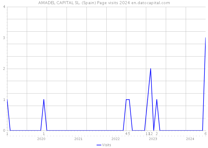 AMADEL CAPITAL SL. (Spain) Page visits 2024 