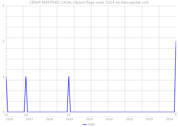 CESAR MARTINEZ CASAL (Spain) Page visits 2024 
