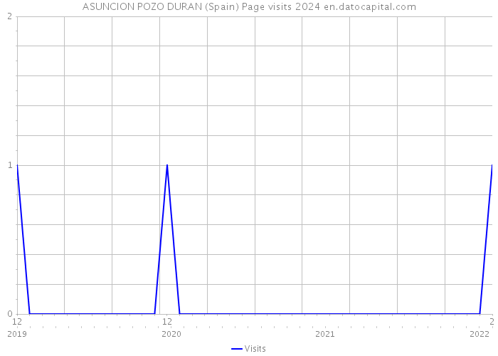 ASUNCION POZO DURAN (Spain) Page visits 2024 