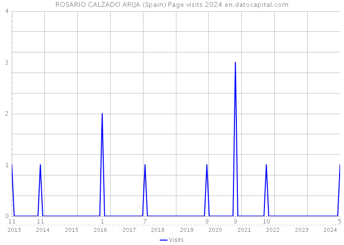 ROSARIO CALZADO ARIJA (Spain) Page visits 2024 