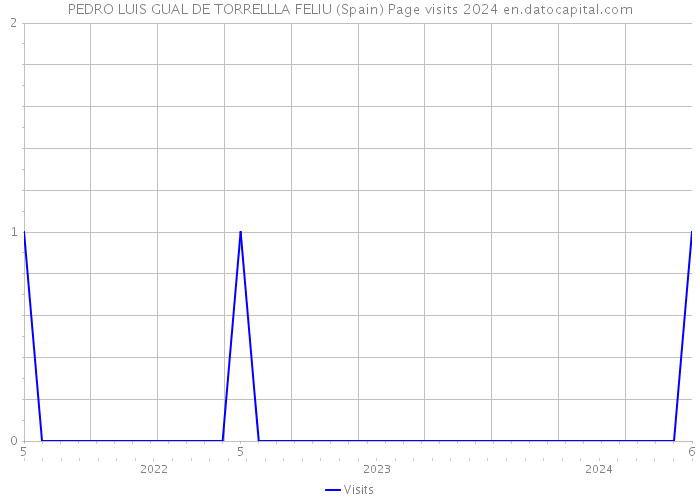 PEDRO LUIS GUAL DE TORRELLLA FELIU (Spain) Page visits 2024 