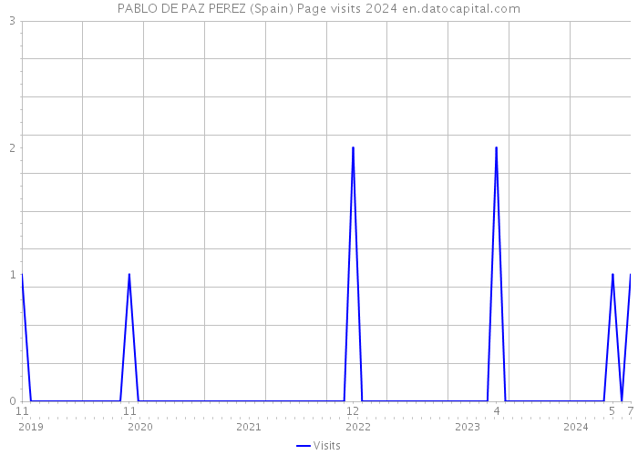 PABLO DE PAZ PEREZ (Spain) Page visits 2024 