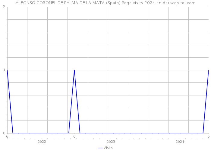 ALFONSO CORONEL DE PALMA DE LA MATA (Spain) Page visits 2024 