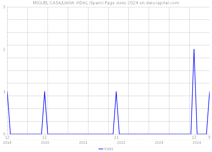 MIGUEL CASAJUANA VIDAL (Spain) Page visits 2024 