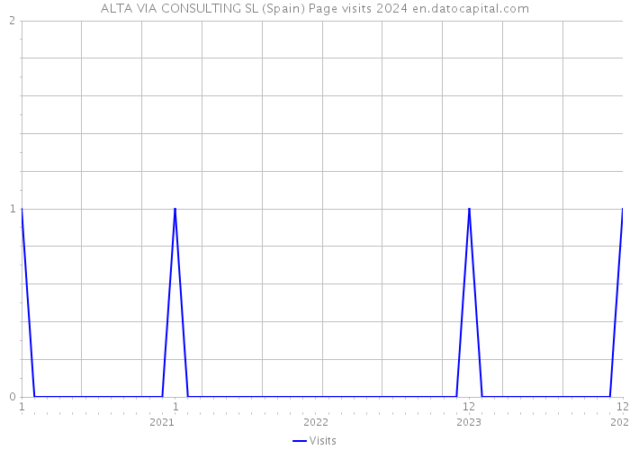 ALTA VIA CONSULTING SL (Spain) Page visits 2024 