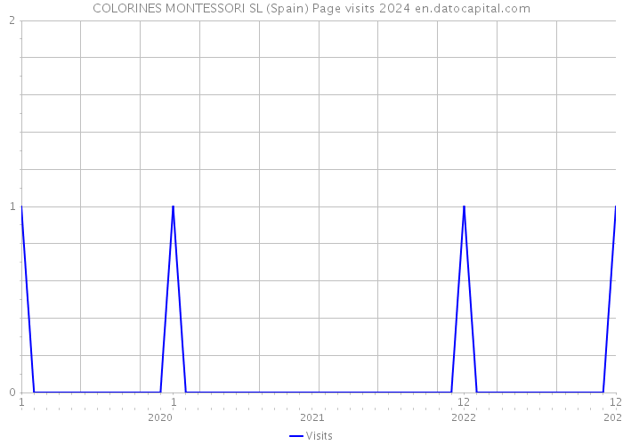 COLORINES MONTESSORI SL (Spain) Page visits 2024 