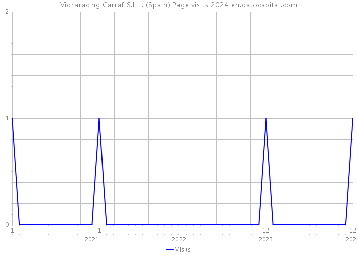 Vidraracing Garraf S.L.L. (Spain) Page visits 2024 