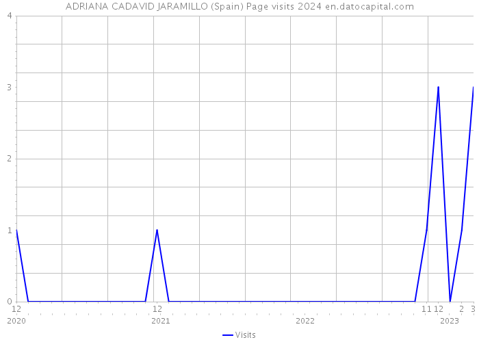 ADRIANA CADAVID JARAMILLO (Spain) Page visits 2024 