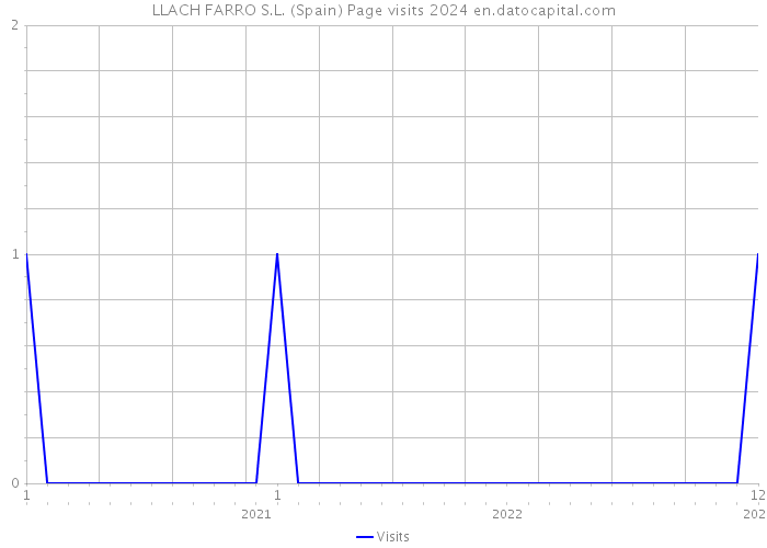 LLACH FARRO S.L. (Spain) Page visits 2024 