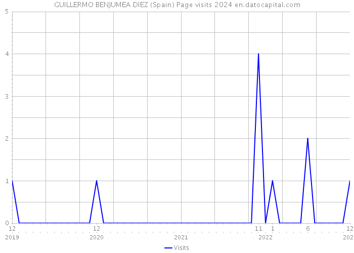 GUILLERMO BENJUMEA DIEZ (Spain) Page visits 2024 