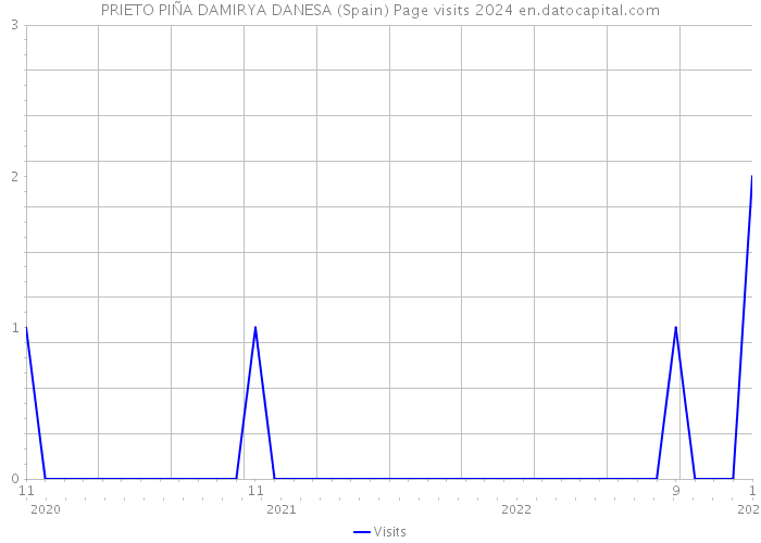 PRIETO PIÑA DAMIRYA DANESA (Spain) Page visits 2024 
