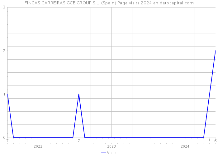 FINCAS CARREIRAS GCE GROUP S.L. (Spain) Page visits 2024 