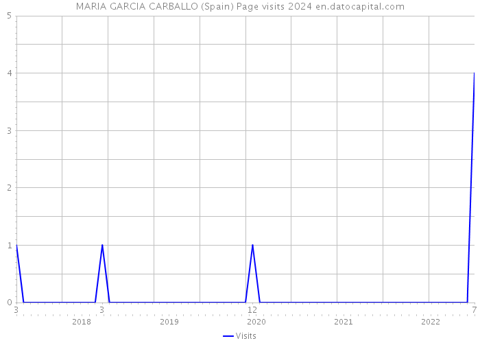 MARIA GARCIA CARBALLO (Spain) Page visits 2024 