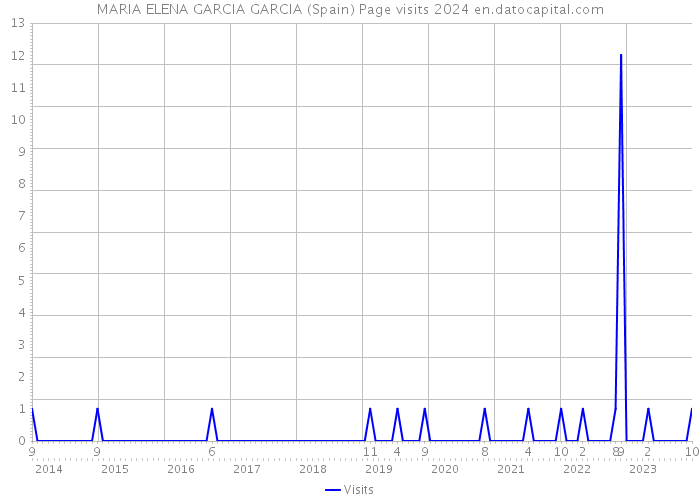 MARIA ELENA GARCIA GARCIA (Spain) Page visits 2024 