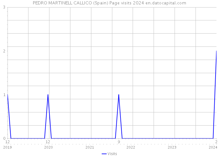 PEDRO MARTINELL CALLICO (Spain) Page visits 2024 