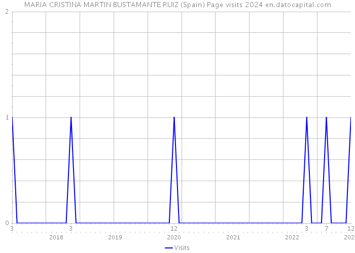 MARIA CRISTINA MARTIN BUSTAMANTE RUIZ (Spain) Page visits 2024 