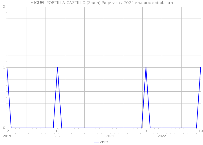 MIGUEL PORTILLA CASTILLO (Spain) Page visits 2024 