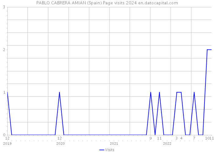 PABLO CABRERA AMIAN (Spain) Page visits 2024 