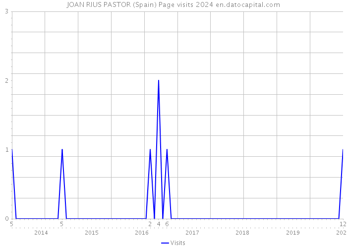 JOAN RIUS PASTOR (Spain) Page visits 2024 