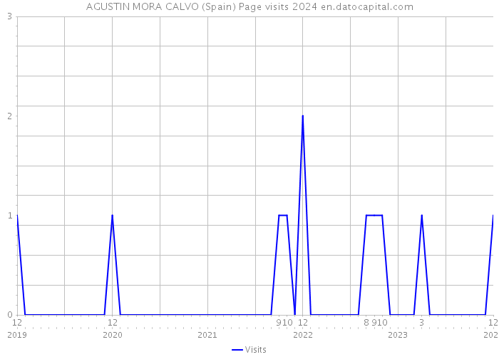 AGUSTIN MORA CALVO (Spain) Page visits 2024 