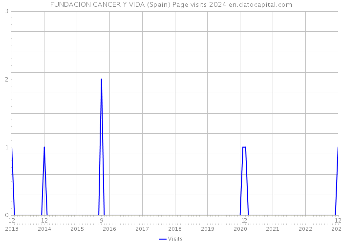 FUNDACION CANCER Y VIDA (Spain) Page visits 2024 