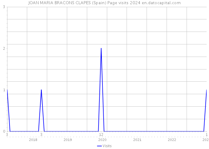 JOAN MARIA BRACONS CLAPES (Spain) Page visits 2024 