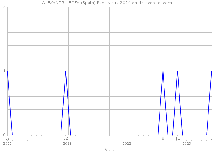 ALEXANDRU ECEA (Spain) Page visits 2024 
