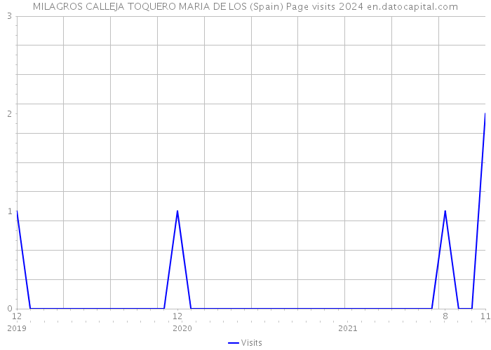 MILAGROS CALLEJA TOQUERO MARIA DE LOS (Spain) Page visits 2024 