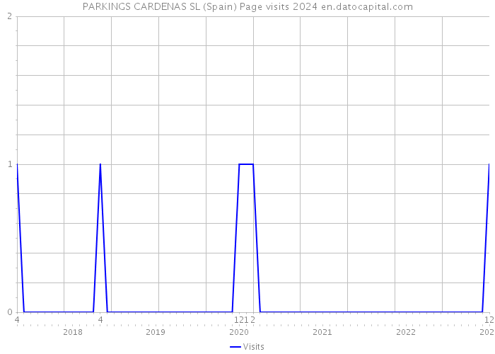 PARKINGS CARDENAS SL (Spain) Page visits 2024 
