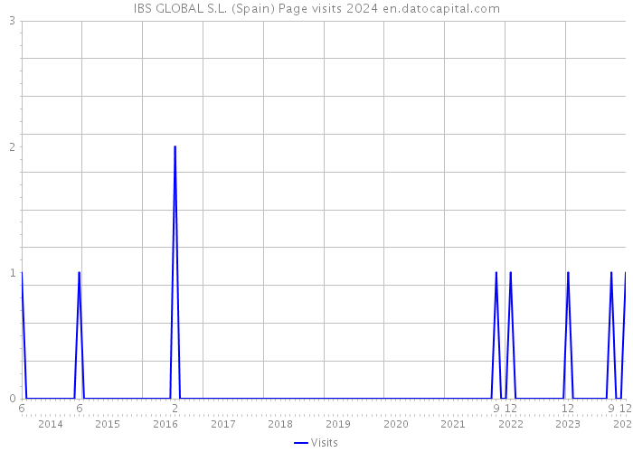 IBS GLOBAL S.L. (Spain) Page visits 2024 
