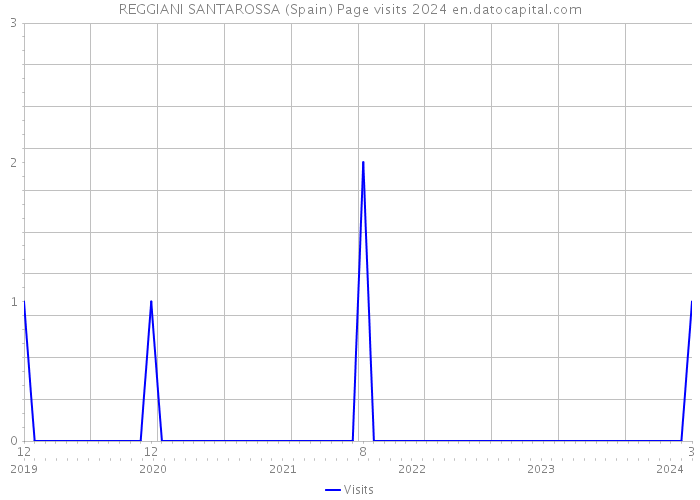 REGGIANI SANTAROSSA (Spain) Page visits 2024 