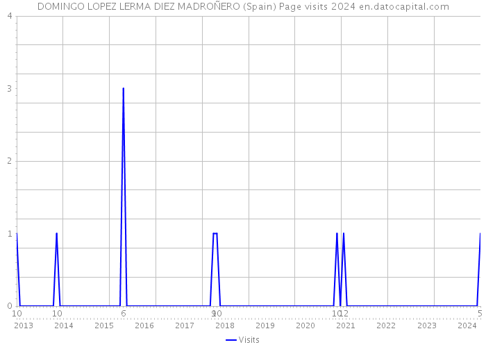 DOMINGO LOPEZ LERMA DIEZ MADROÑERO (Spain) Page visits 2024 