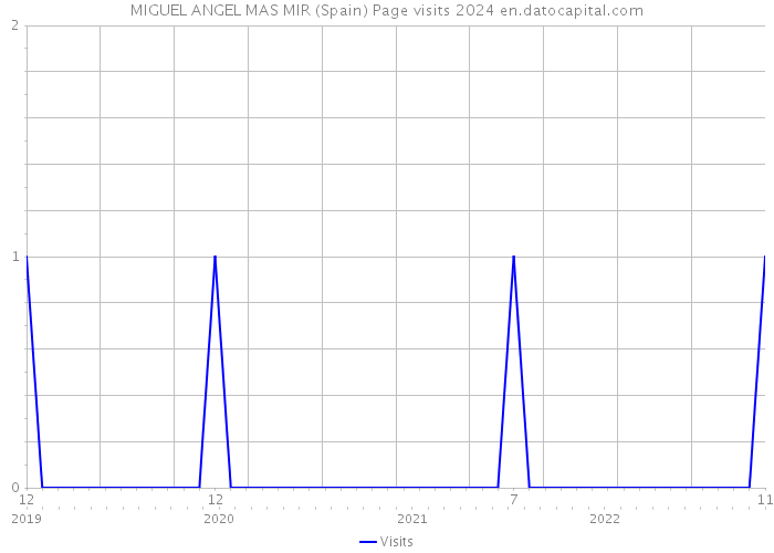 MIGUEL ANGEL MAS MIR (Spain) Page visits 2024 