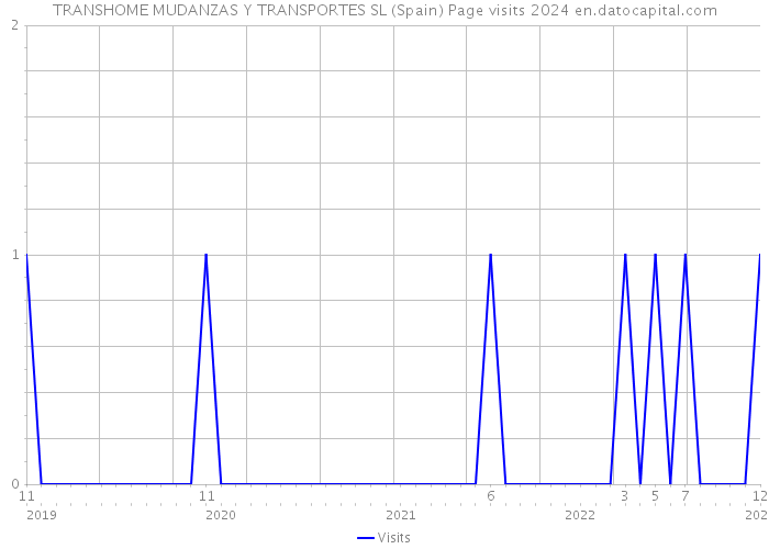 TRANSHOME MUDANZAS Y TRANSPORTES SL (Spain) Page visits 2024 