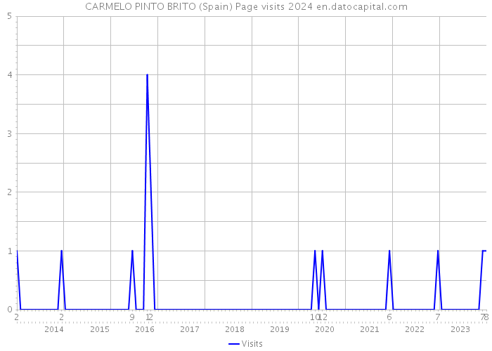 CARMELO PINTO BRITO (Spain) Page visits 2024 