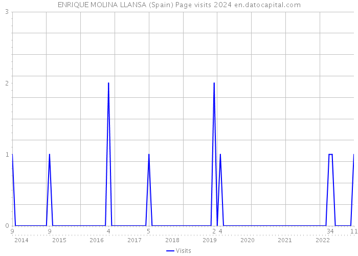 ENRIQUE MOLINA LLANSA (Spain) Page visits 2024 