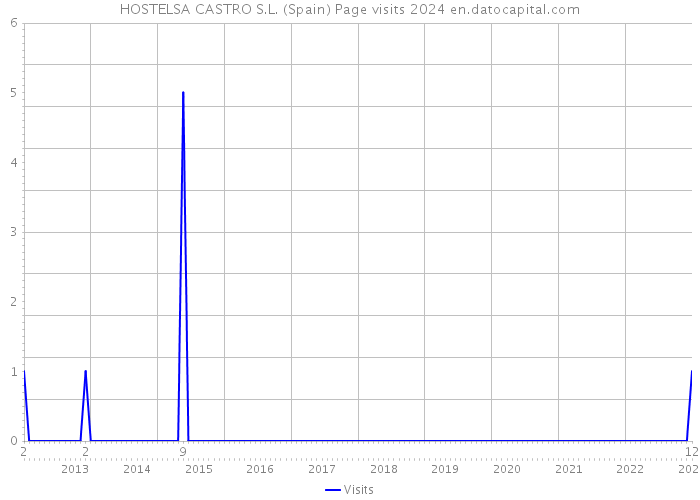 HOSTELSA CASTRO S.L. (Spain) Page visits 2024 