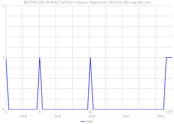 BEATRIZ DEL MORAL CASTILLO (Spain) Page visits 2024 