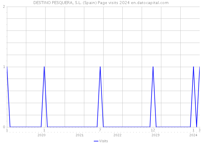 DESTINO PESQUERA, S.L. (Spain) Page visits 2024 