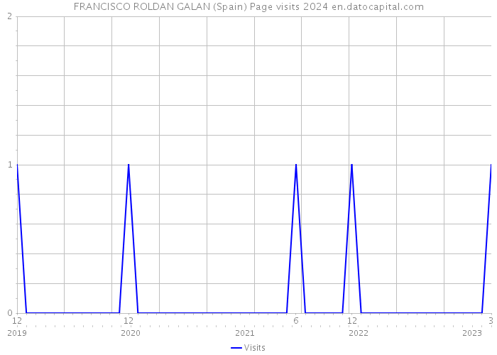 FRANCISCO ROLDAN GALAN (Spain) Page visits 2024 