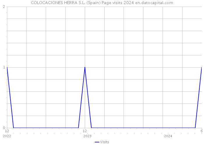 COLOCACIONES HERRA S.L. (Spain) Page visits 2024 