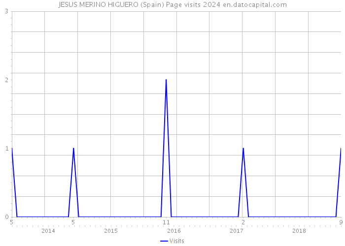 JESUS MERINO HIGUERO (Spain) Page visits 2024 